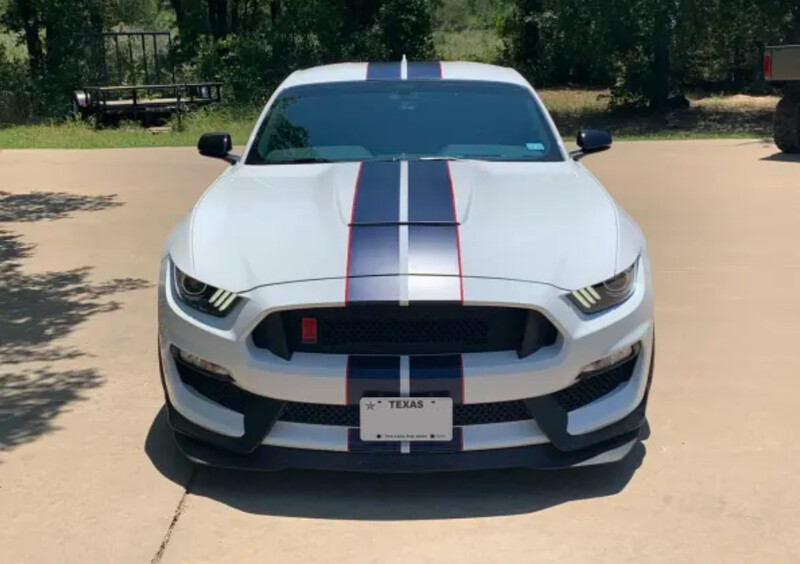 Sly Bracket for Ford Mustang with mesh-style lower grille.
