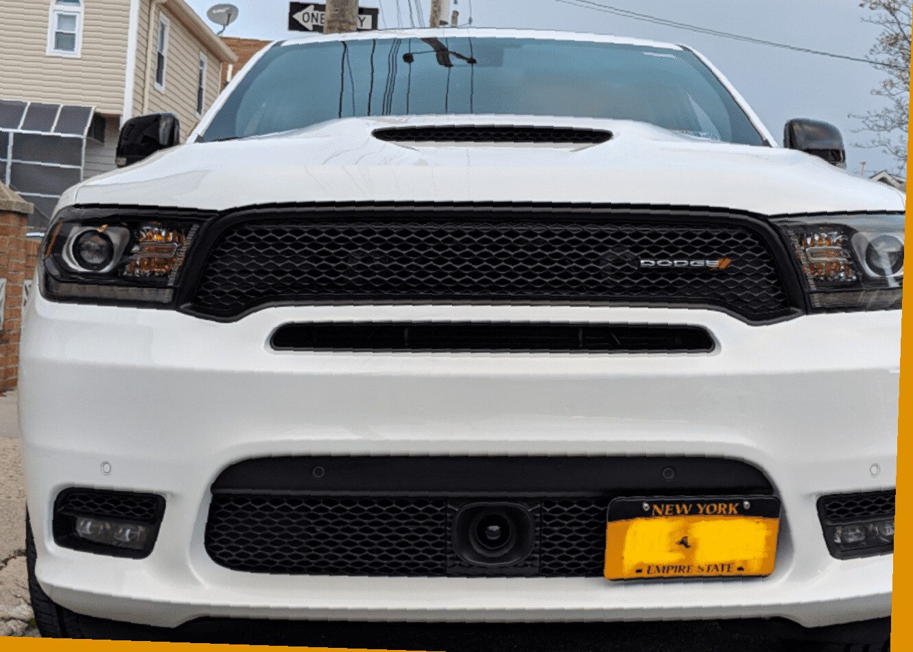 Sly Bracket for Dodge models with mesh-style lower grille.