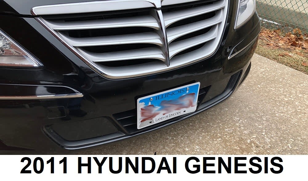 Sly Bracket fits Hyundai models with horizontal slat lower grille.