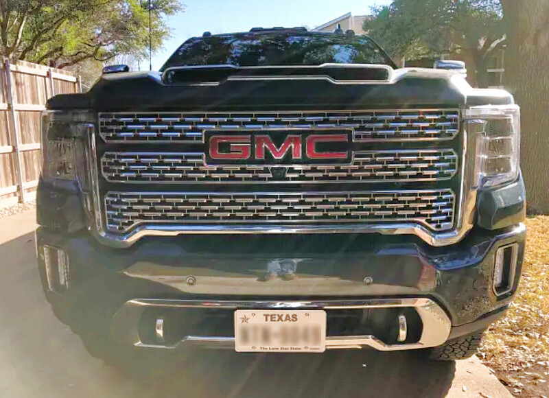 SLY BRACKET FITS GMC MODELS WITH HORIZONTAL OR VERTICAL SLATS LOWER GRILLE