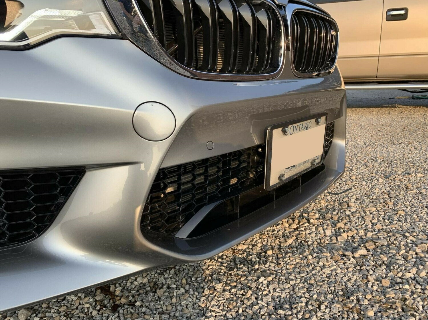 Sly Bracket for BMW models with mesh-style grille.
