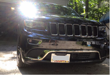 Sly Bracket for Jeep models with mesh-style lower grille.