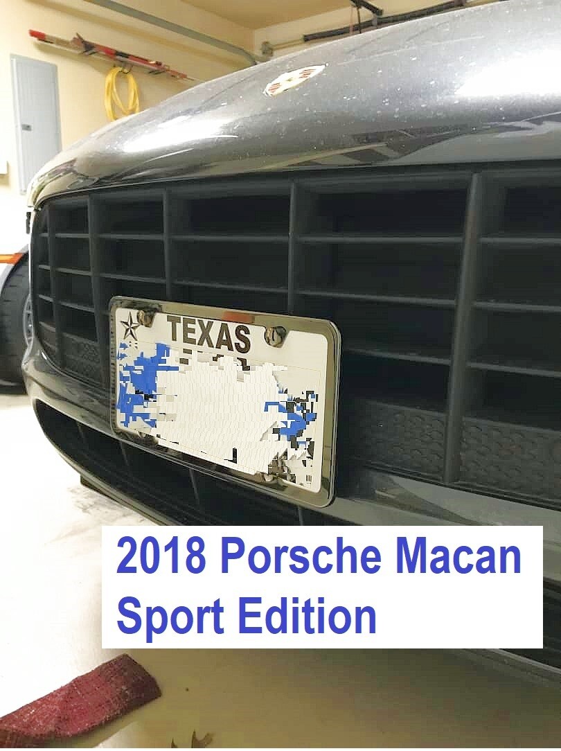 Sly Bracket fits Porsche models with horizontal slats grille, applicable to both upper and lower grilles.