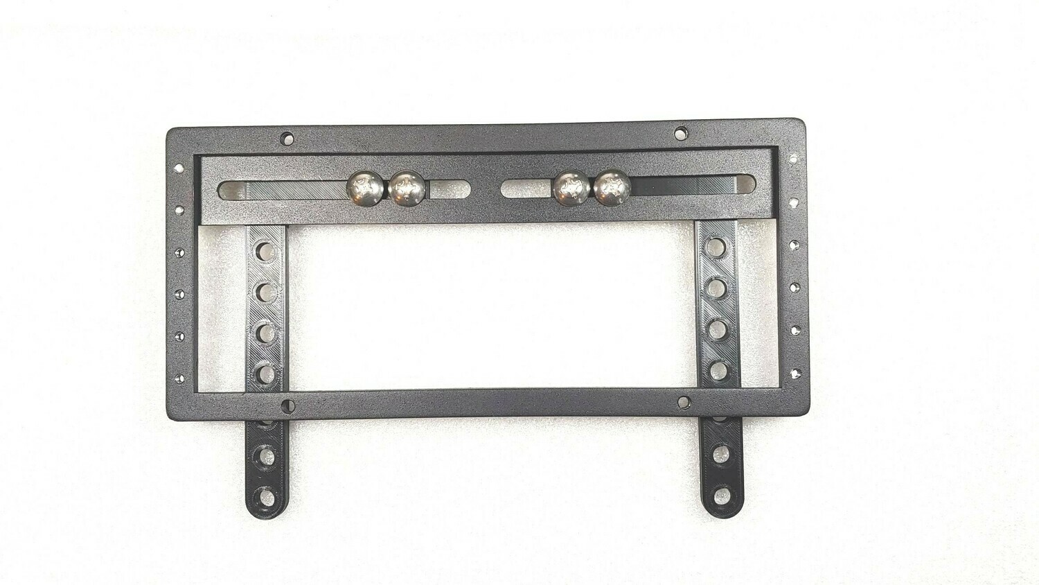 CENTER PLATE RISER with LEVELER- License Plate Riser For Lower Grilles with Center Parking Sensor or Drive Assist