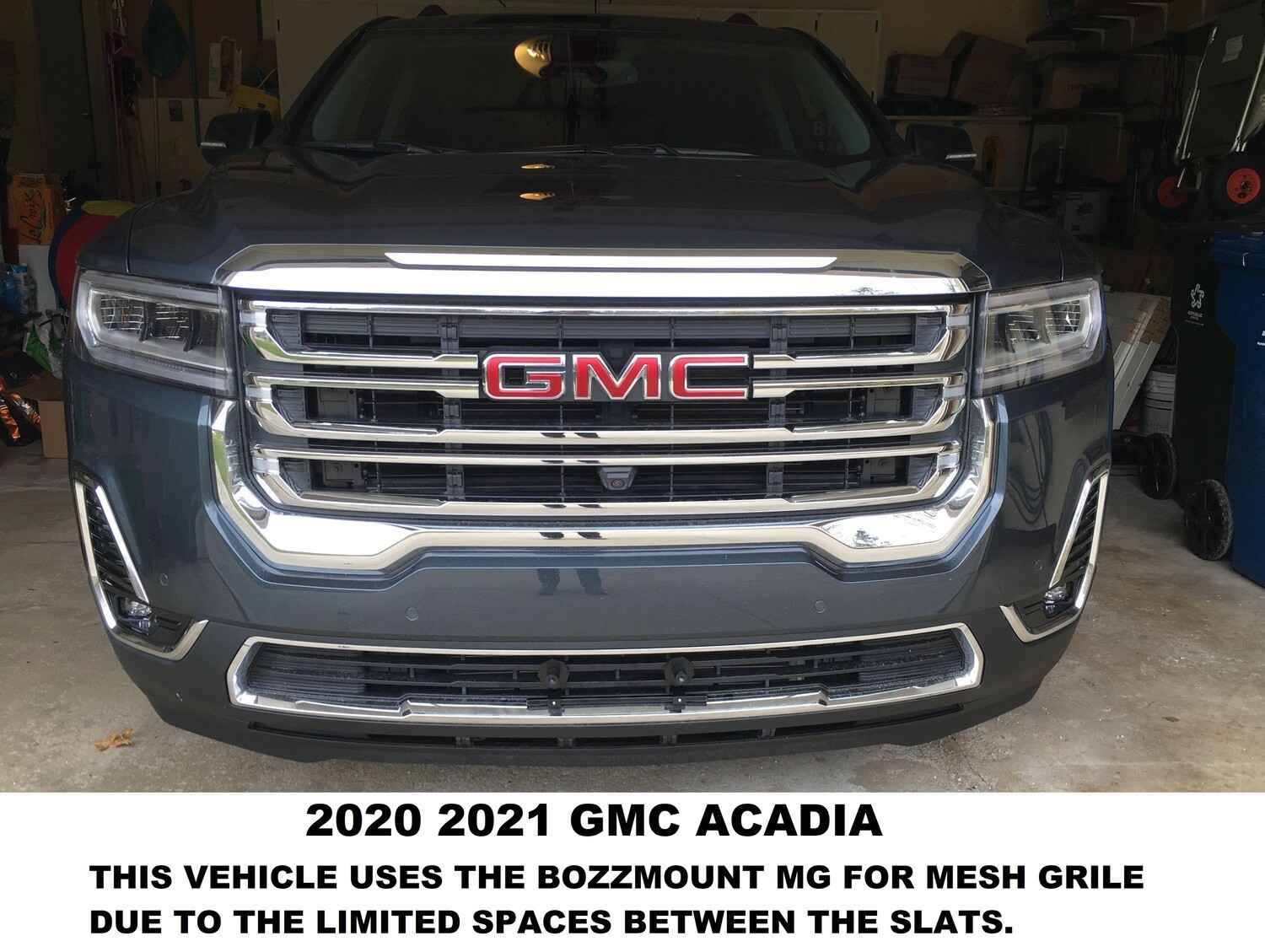 Sly Bracket for GMC models with mesh-style grille.