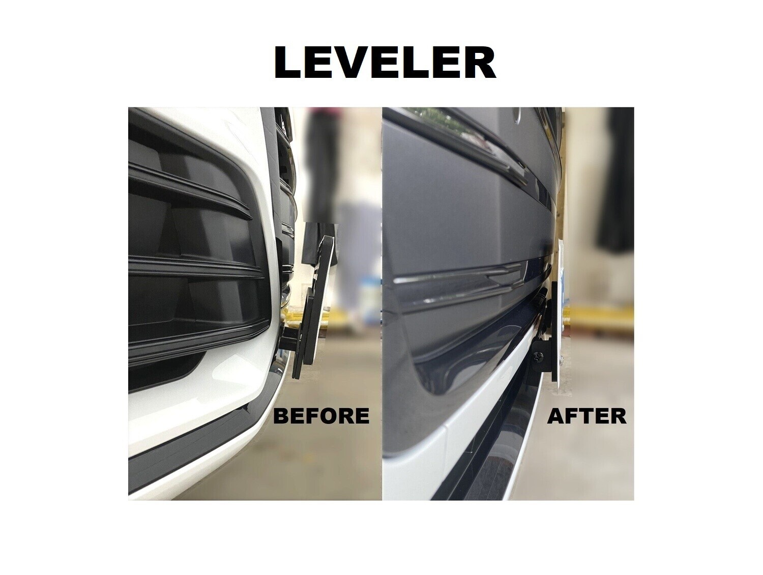 LEVELER FOR LICENSE PLATE WITH SLY BRACKET (RECOMMENDED FOR MOST VEHICLES)