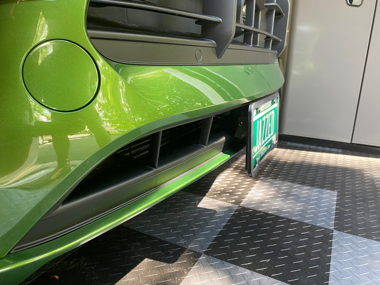 Sly Bracket fits 2021 Porsche Macan GTS with horizontal slat lower grille