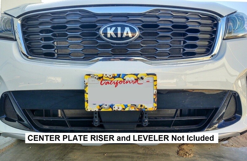 SLY BRACKET FITS KIA MODELS WITH HORIZONTAL SLAT LOWER GRILLE