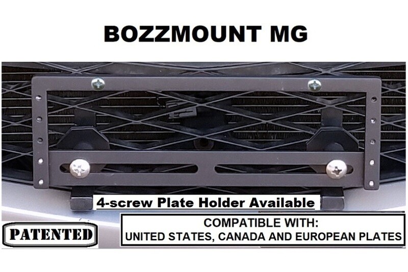BOZZmount MG - NO DRILL LICENSE PLATE BRACKET FOR MESH STYLE LOWER GRILLES