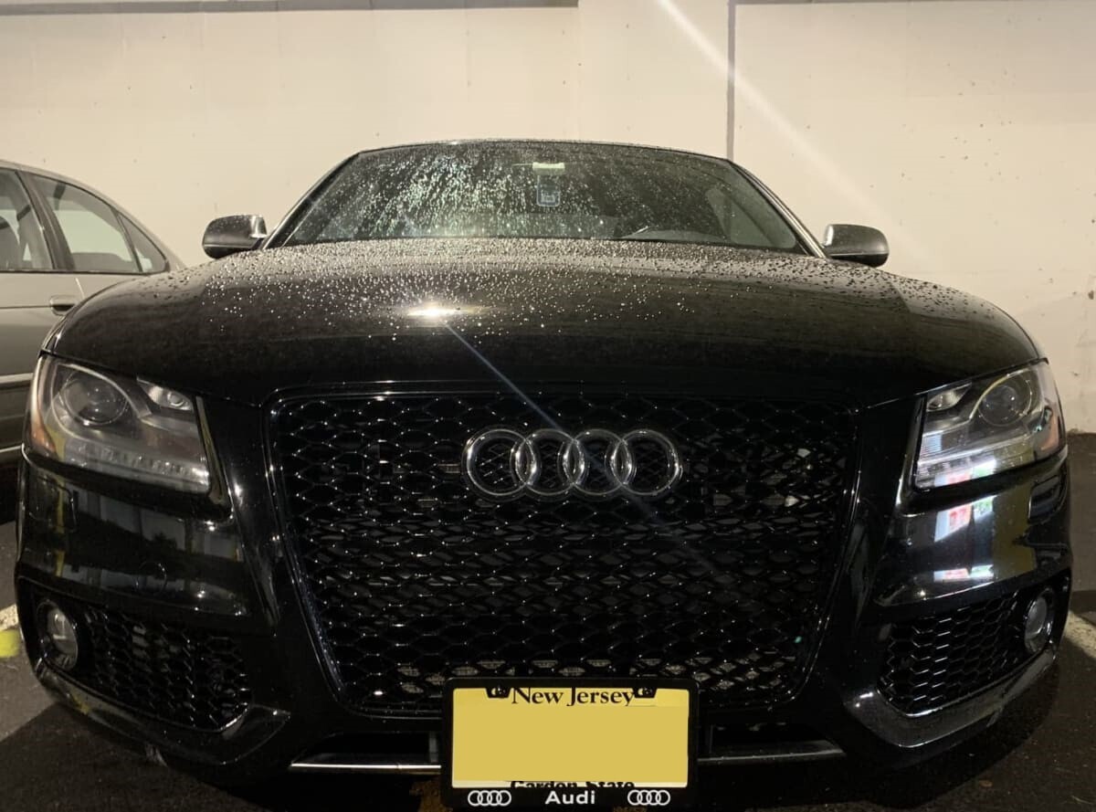 Sly Bracket for Audi featuring a mesh-style lower grille.