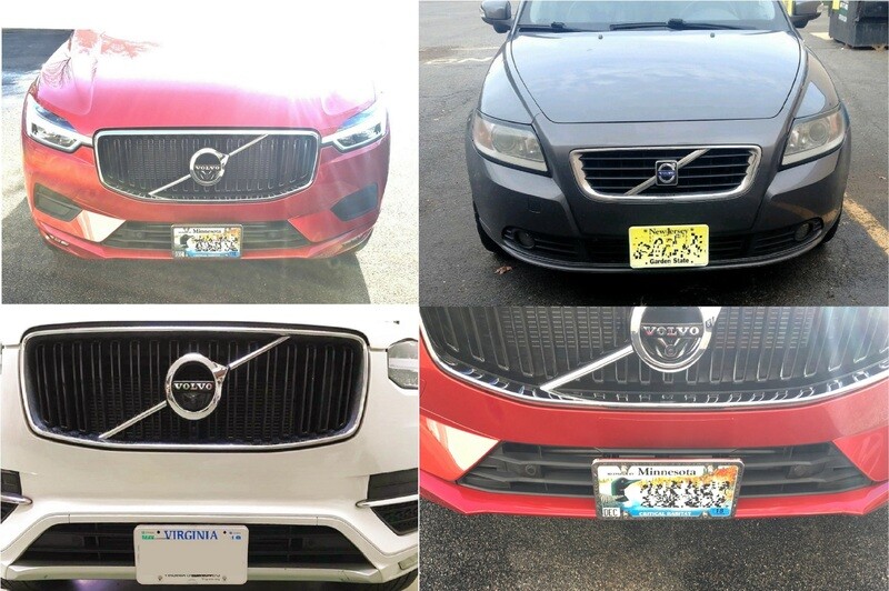 Sly Bracket fits Volvo models with horizontal or vertical slats lower grille.