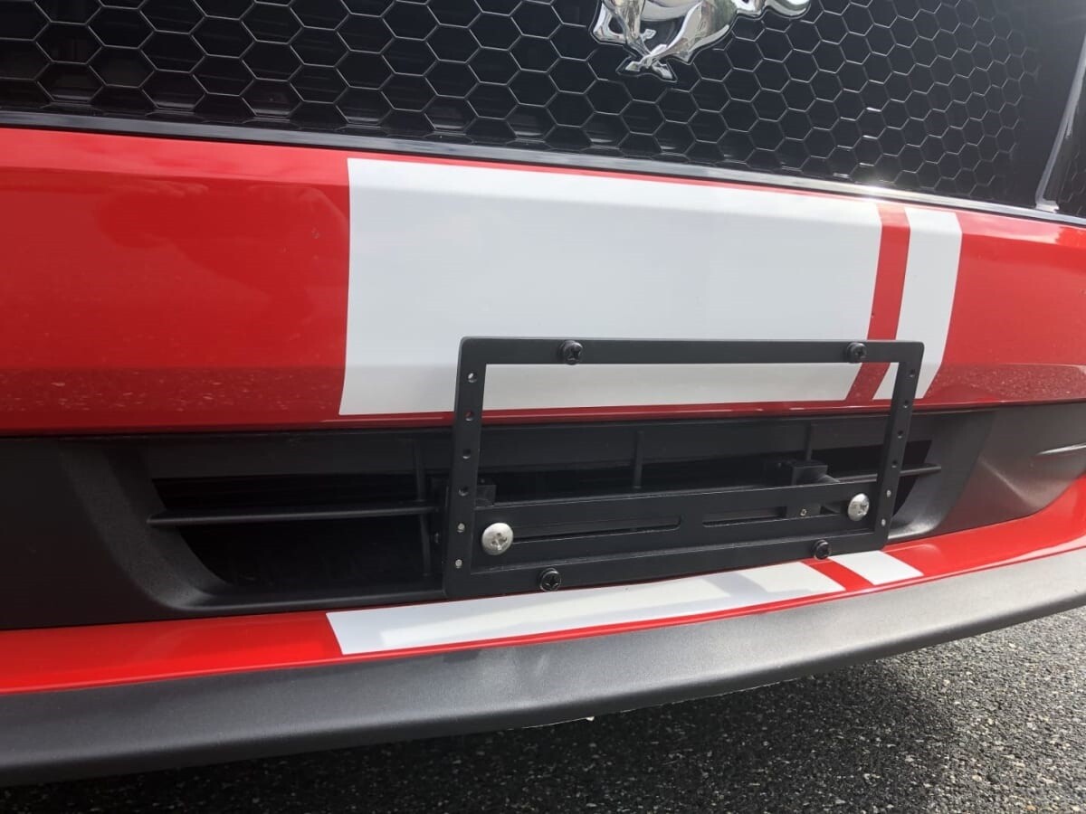 Sly Bracket fits Ford models with horizontal slat lower grille.