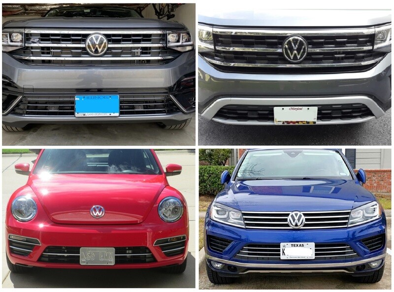 Sly Bracket fits Volkswagen models with horizontal or vertical slats lower grille.
