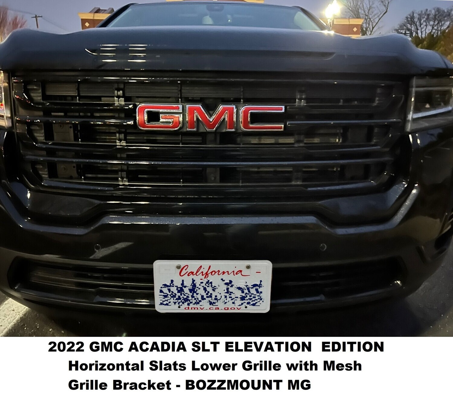 Sly Bracket for GMC models with mesh-style grille.