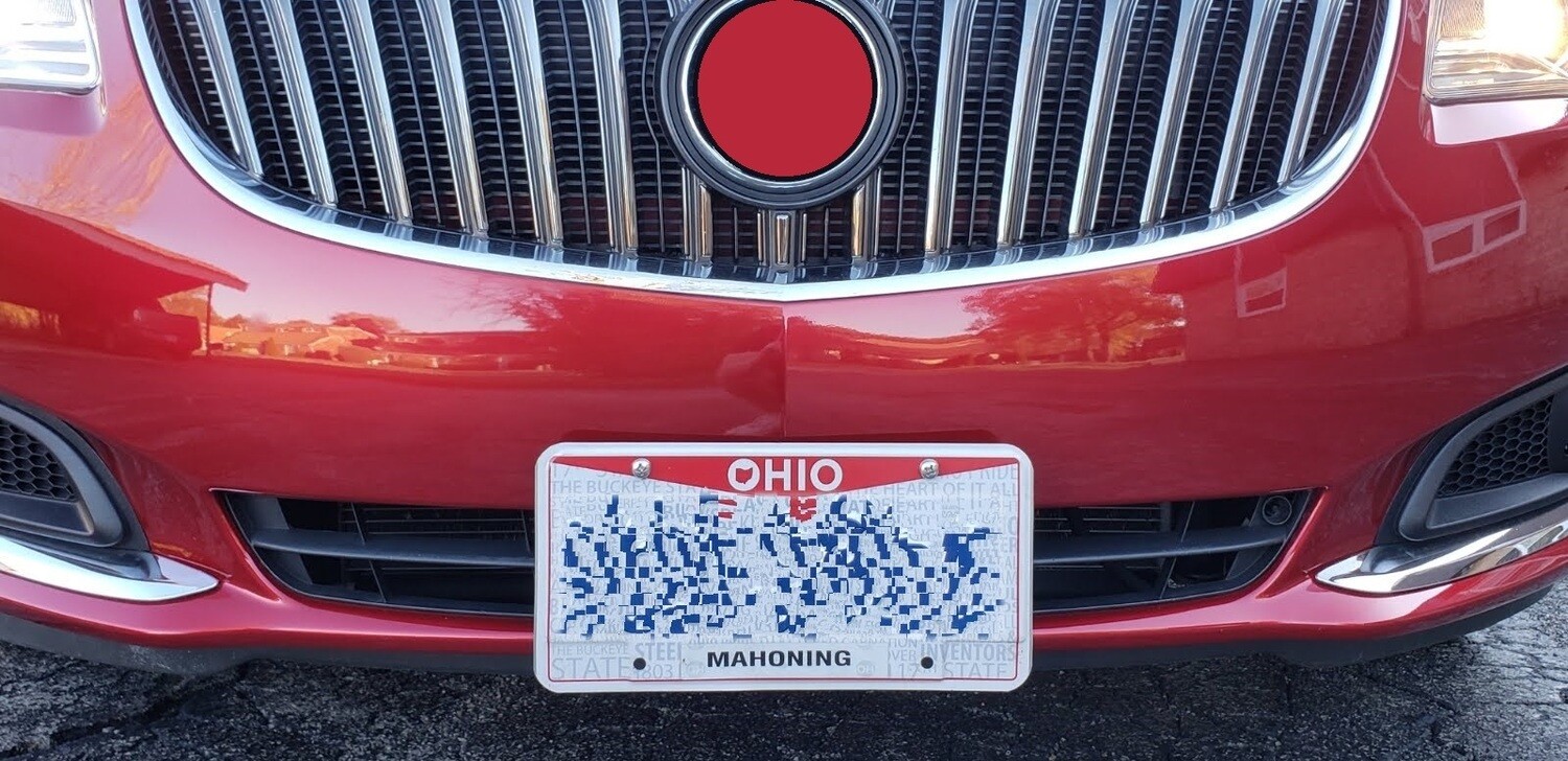 Sly Bracket for Buick models with horizontal slats lower grille.