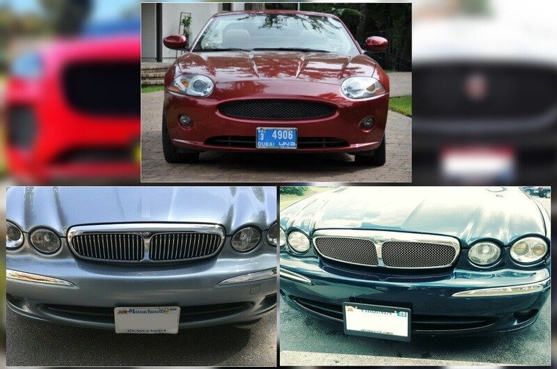 Sly Bracket fits Jaguar models with horizontal slats lower grille.