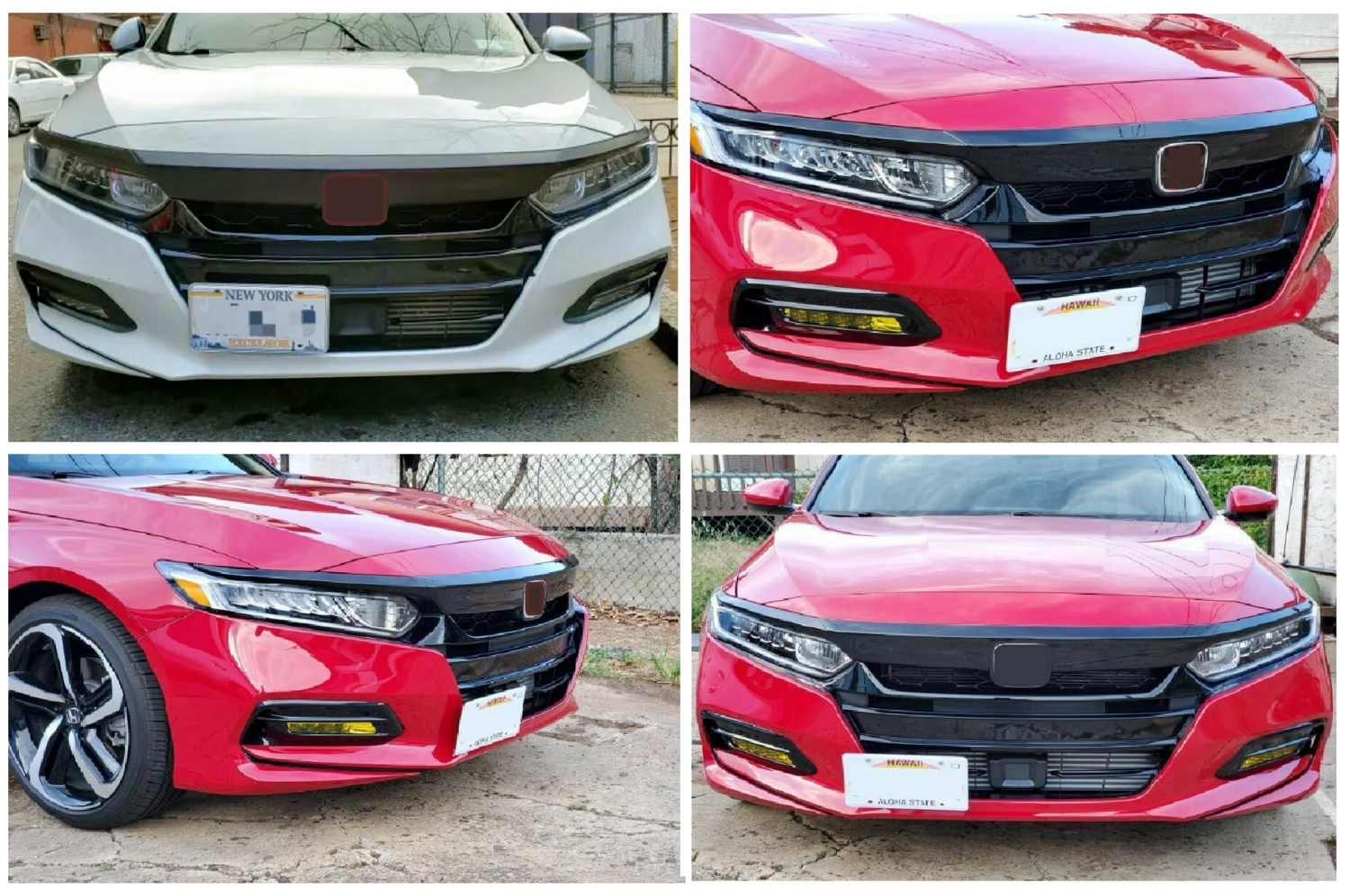 Sly Bracket for Honda models with horizontal slat lower grille.