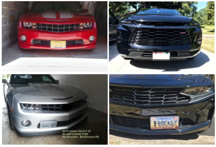 Sly Bracket fits Chevrolet models with horizontal slat lower grille.