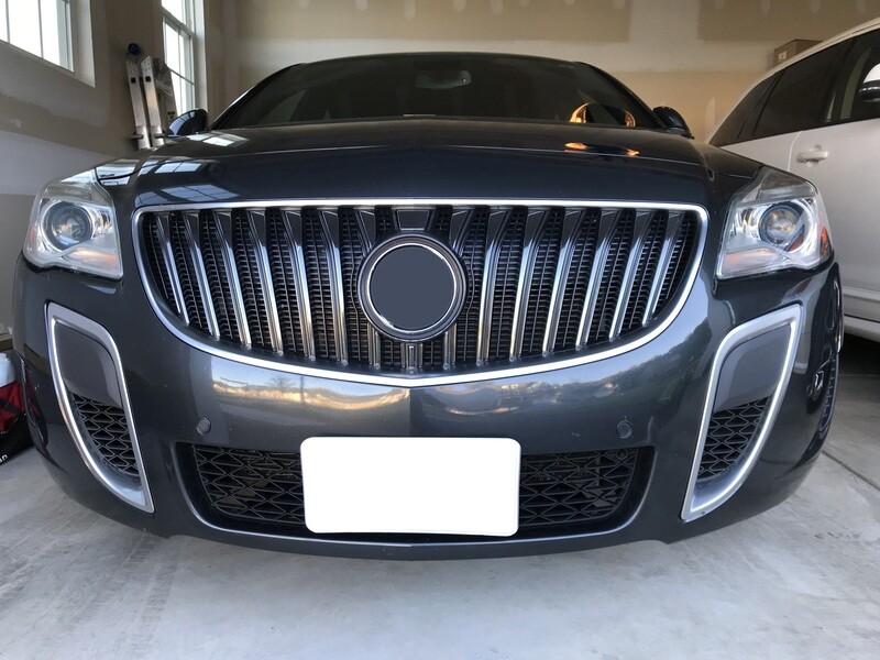 Sly Bracket for Buick models with mesh-style lower grille.