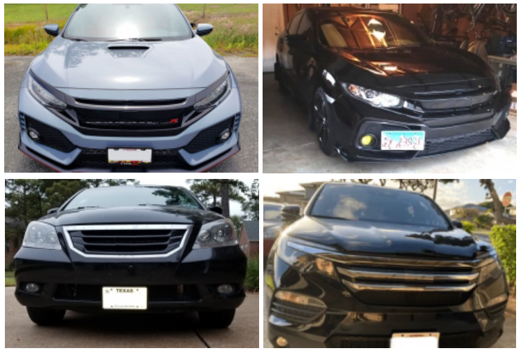 Sly Bracket for Honda models with mesh-style lower grille.