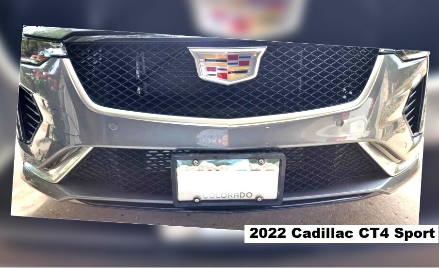 Sly Bracket for Cadillac with mesh lower grille.