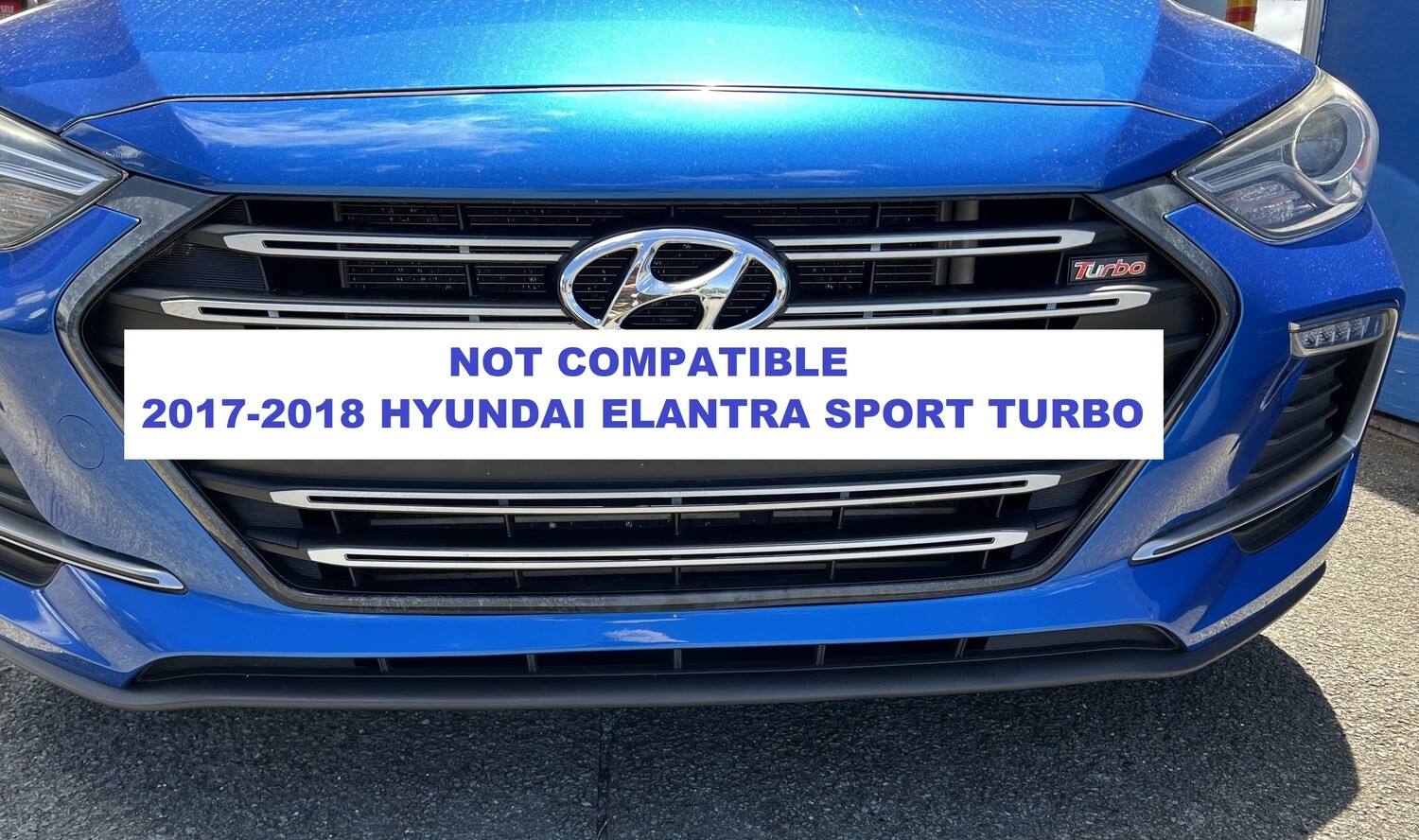 Sly Bracket fits Hyundai models with horizontal slat lower grille.