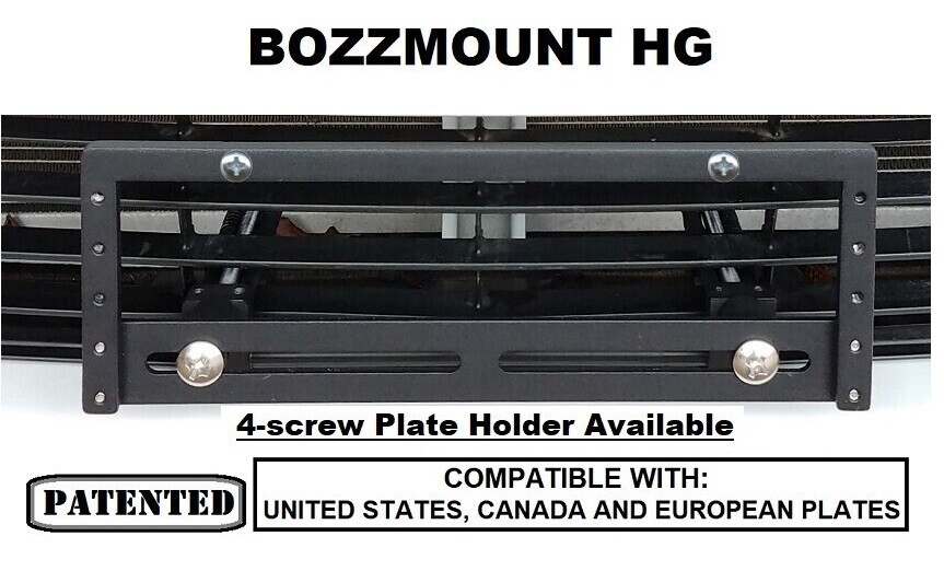 Sly Bracket fits 2023, 2024 BMW i4 eDrive35, eDrive40 and M50 with horizontal slats lower grille.