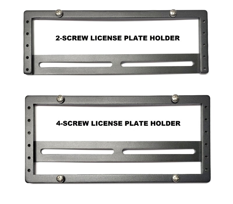 BOZZmount HG - NO DRILL LICENSE PLATE BRACKET FOR HORIZONTAL  OR VERTICAL SLAT(S) LOWER GRILLES