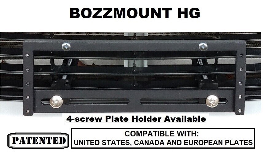 Number Plate Holder NPH03 - CNC Aluminium Machined - Adjustable