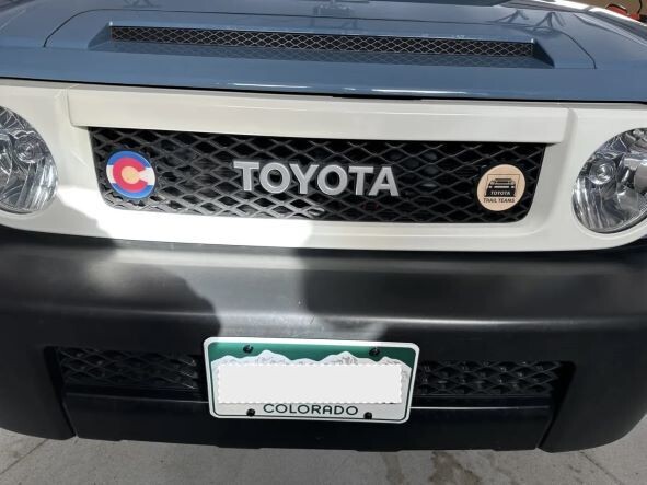 Sly Bracket for Toyota models with mesh-style lower grille.