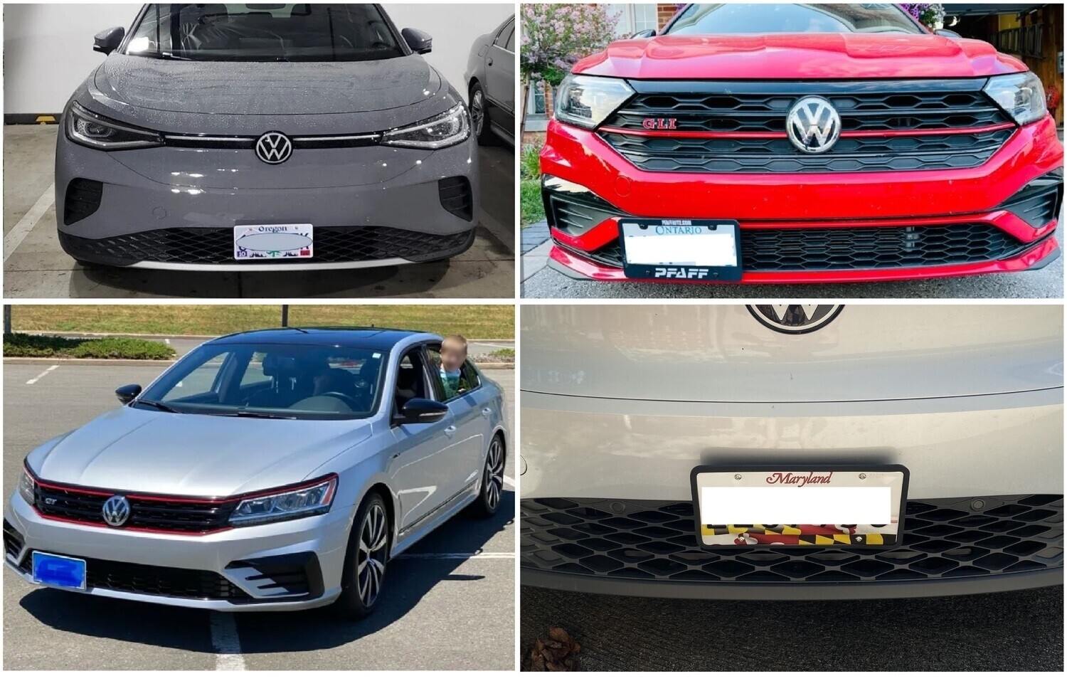 Sly Bracket for Volkswagen models with mesh-style lower grille.