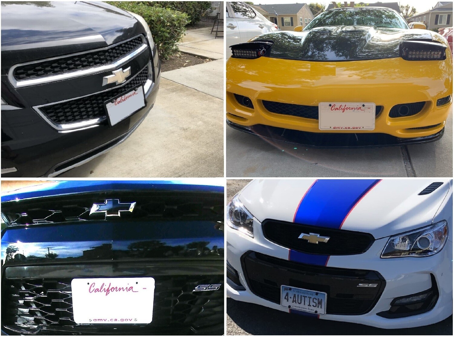 Sly Bracket for Chevrolet models with mesh-style lower grille.