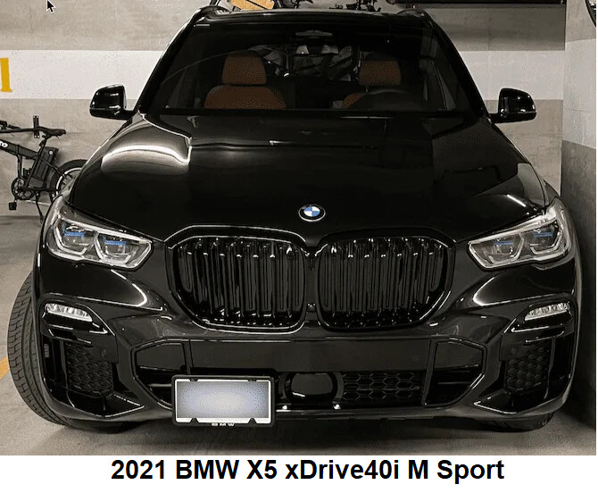 Sly Bracket for BMW X5 with mesh lower grille.
