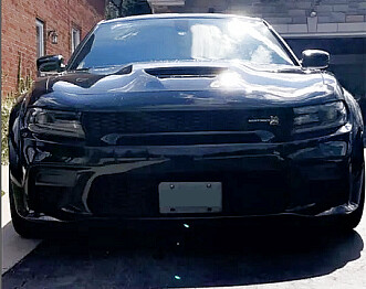 Sly Bracket for Dodge Charger with mesh-style lower grille