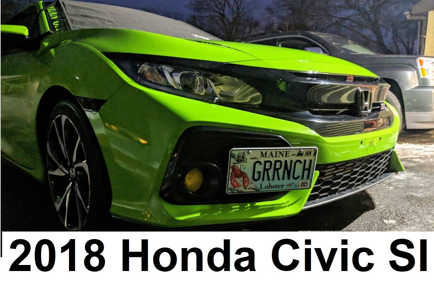 Sly Bracket for Honda Civic with mesh-style lower grille.