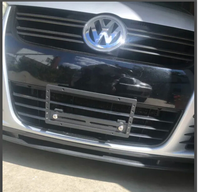 Sly Bracket fits Volkswagen Jetta with horizontal or vertical slats on lower grille.