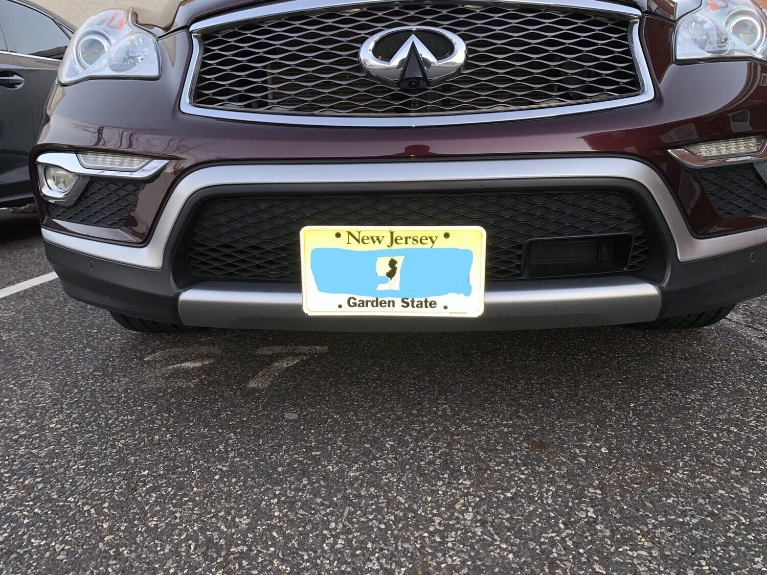 SLY BRACKET FOR INFINITI QX50 WITH MESH STYLE LOWER GRILLE