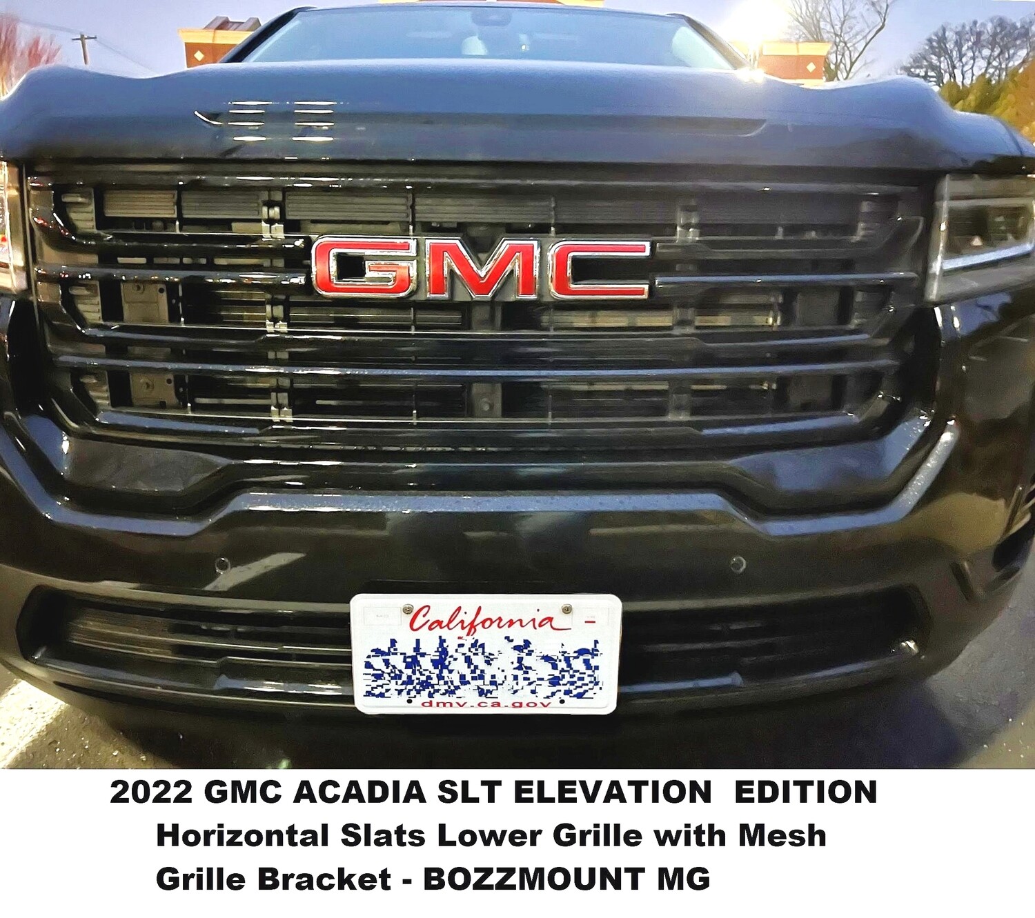 SLY BRACKET FOR GMC ACADIA WITH HORIZONTAL SLATS LOWER GRILLE (2020-2023)
