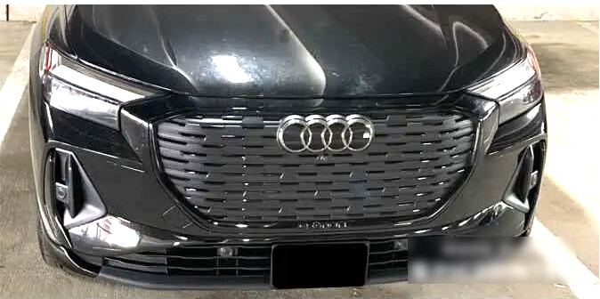 Sly Bracket for 2022-2025 Audi Q4 E-TRON with Horizontal slats Lower Grille