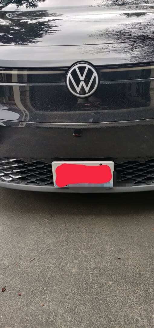 Sly Bracket fits Volkswagen 2021-2024 ID.4 with mesh-style lower grille.
