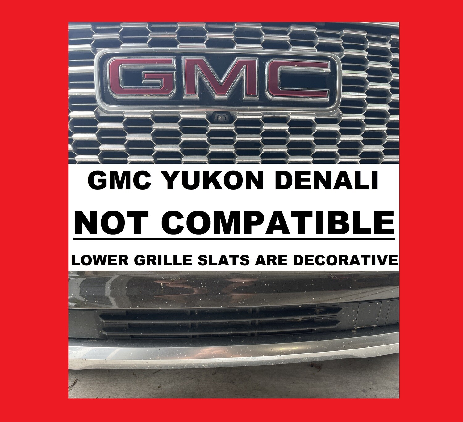 Sly Bracket for GMC models with mesh-style grille.