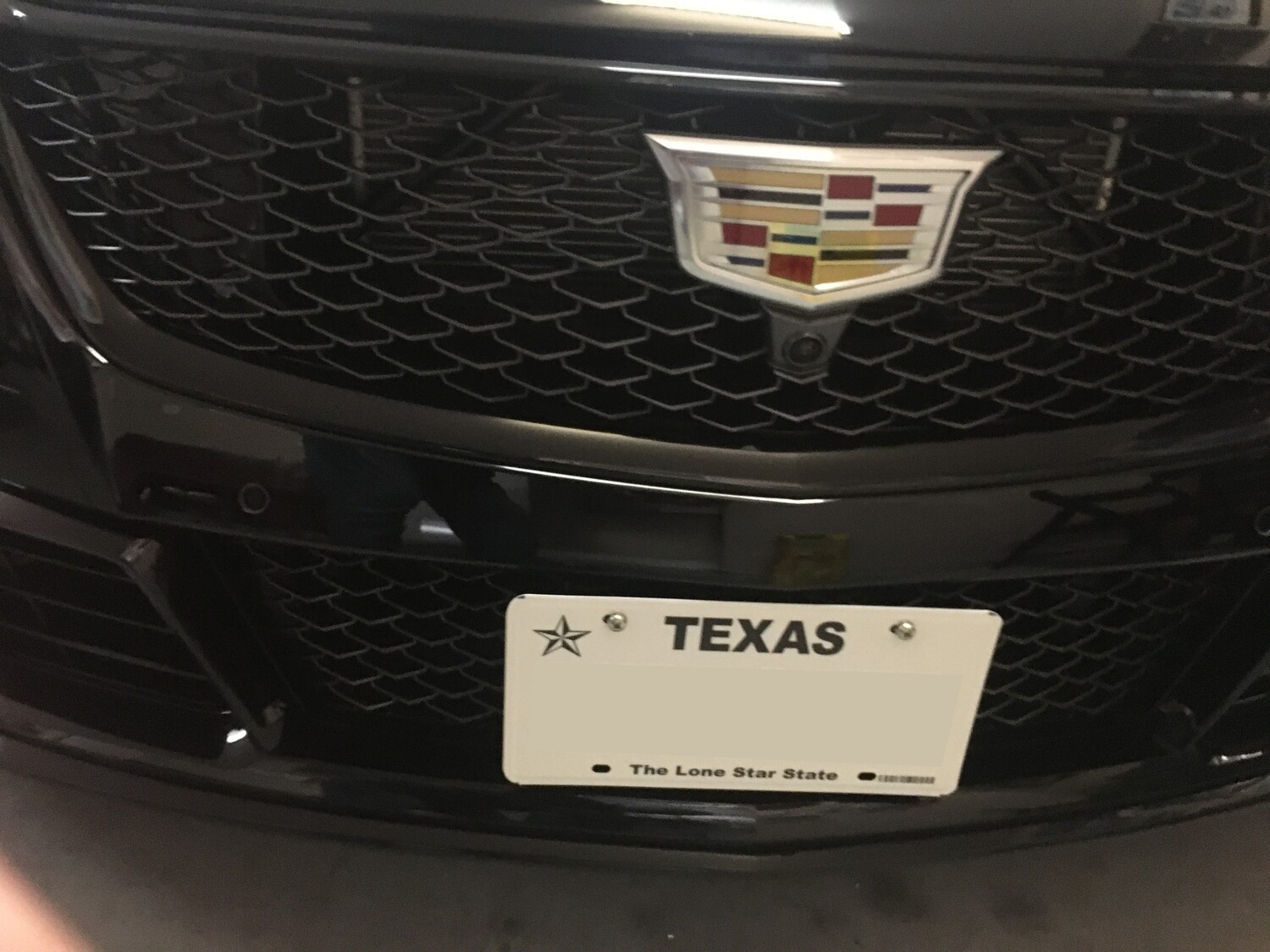 Sly Bracket for Cadillac CT5 with mesh lower grille.
