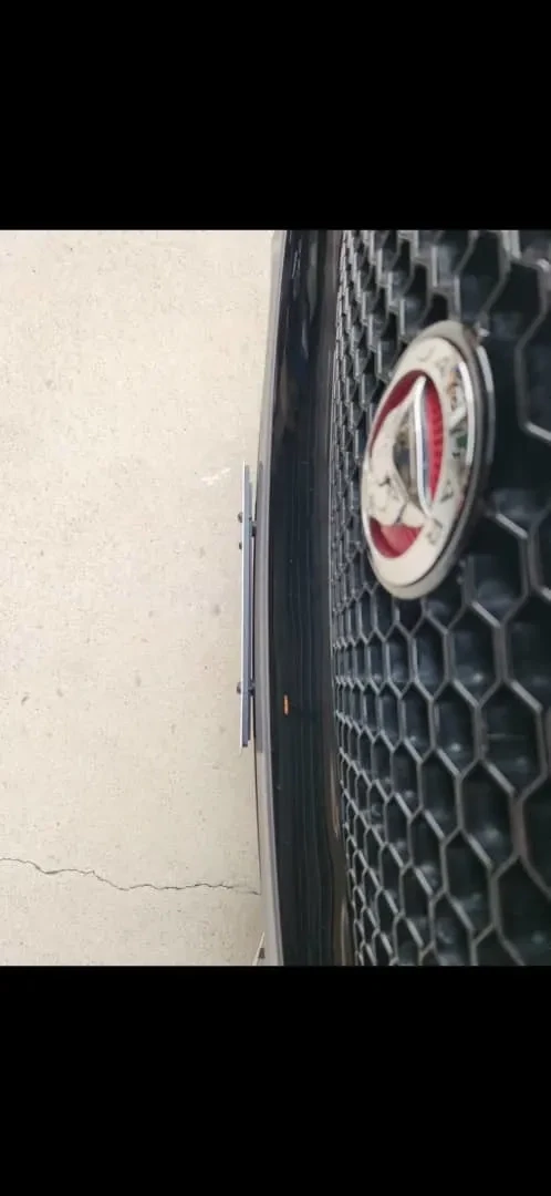 Sly Bracket for Jaguar F-Pace with mesh-style lower grille.
