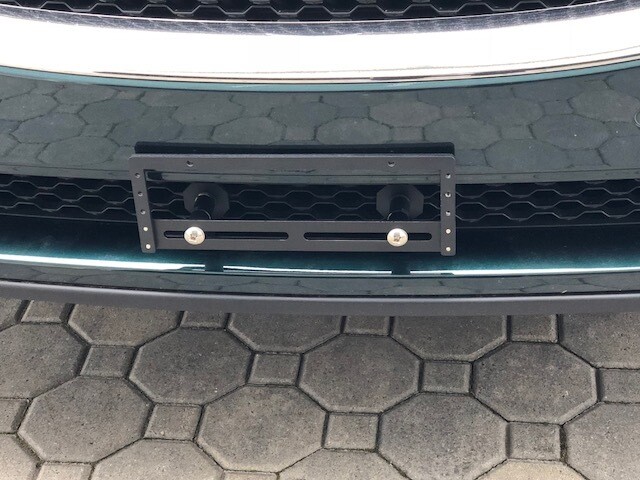 Sly Bracket for Jaguar F-Pace with mesh-style lower grille.