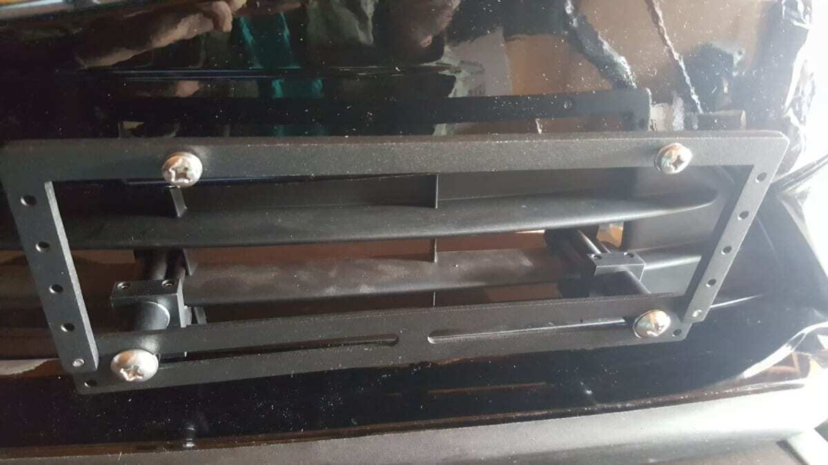 Sly Bracket fits Mazda 6 with horizontal slat lower grille.