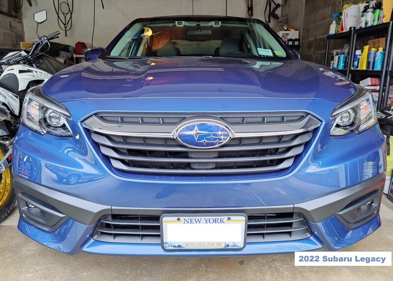 Sly Bracket fits Subaru Legacy with horizontal slats lower grille.