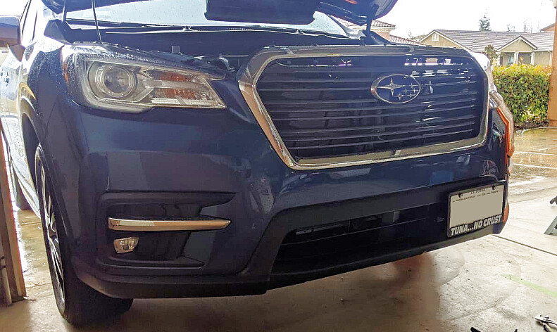 Sly Bracket fits Subaru Ascent with horizontal slat lower grille.