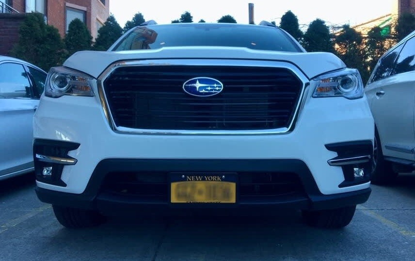 Sly Bracket fits Subaru Ascent with horizontal slat lower grille.