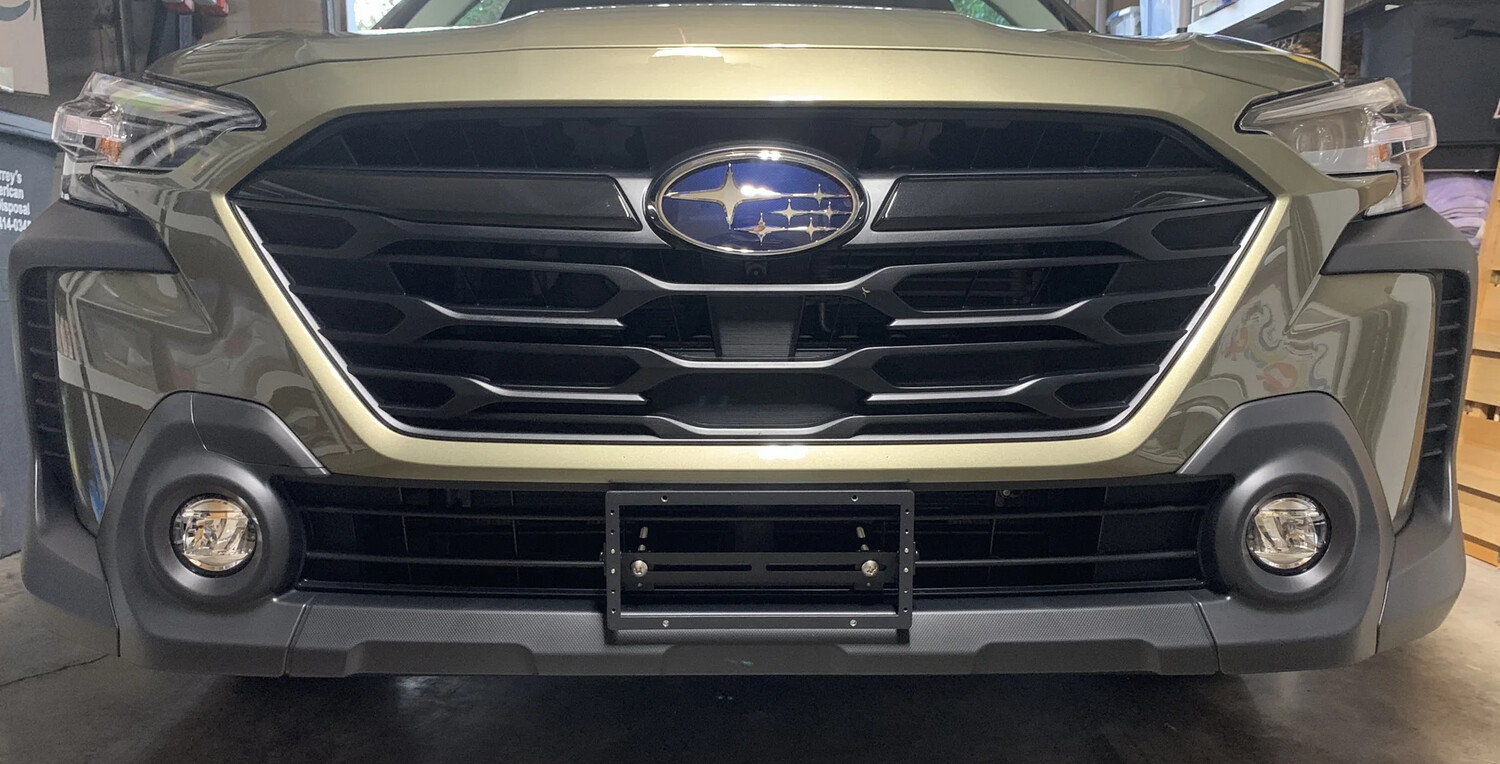 Sly Bracket fits Subaru Outback with horizontal slats lower grille.