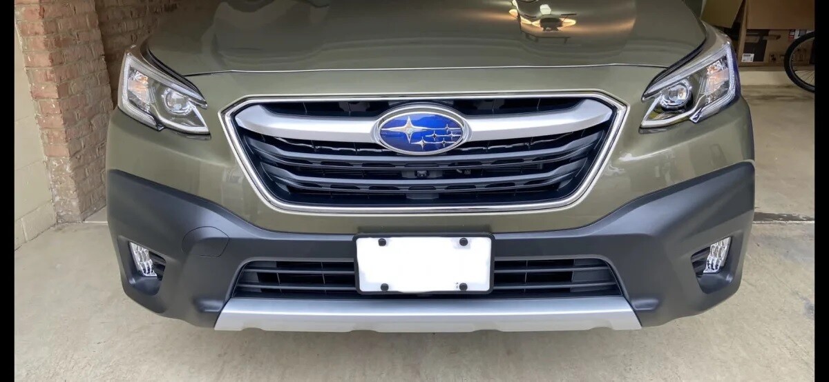 Sly Bracket fits Subaru Outback with horizontal slats lower grille.